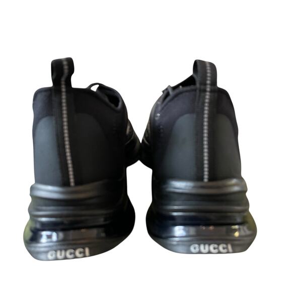 Gucci Run Sneaker Interlocking G Black Technical Knit Men's Size 12.5 US 13 NEW - Picture 12 of 16